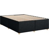 vidaXL Box spring postelja z vzmetnico črna 160x200 cm blago | Shoptok.si
