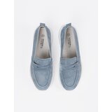 GOODIN Leather blue platform loafers | shoptok.hr