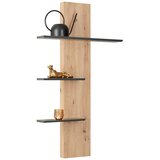 Modern Living Stenska Polica Jake, Antracit, Barva Hrasta | Shoptok.si