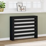 vidaXL Pokrov za radiator črn 104x20x82 cm inženirski les Cene