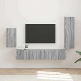  Komplet TV omaric 3 pcs Siva Sonoma Konstruiran les - - Siva - 51.13 - 30 x 31 x 100 cm - 2025-vidaXL-Uvoz_2 Cene