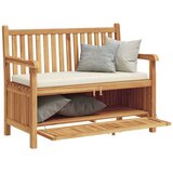  Vrtna klupa s pohranom 114 x 60 x 90 cm Čvrsto teak drvo | shoptok.hr