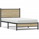  Metalni okvir kreveta bez madraca boja hrasta sonome 107x203 cm | Eponuda.ba