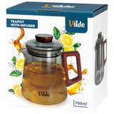 Vilde stekleni čajnik s infuzerjem 700 ml – borosilikatno steklo | Shoptok.si