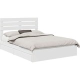  Postelja s shranjevanjem Bela 160 x 200 cm Konstruiran les, (5000105231) | Shoptok.si