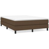  Box spring postelja z vzmetnico temno rjava 140x200 cm blago, (20790401) | Shoptok.si