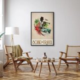  Slika - Sound Travel (1 Part) Vertical 60x90 U crnom drvenom okviru | shoptok.hr