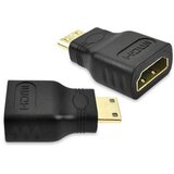 E-green Adapter Mini HDMI (M) - HDMI (F) crni Cene