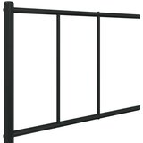 Metalni okvir kreveta uzglavlje i podnožje crni 100x190 cm | shoptok.hr
