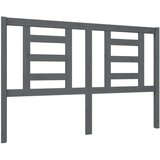  Posteljno vzglavje sivo 146x4x100 cm trdna borovina, (20646722) | Shoptok.si