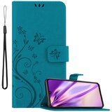 Cadorabo vivo v cvetlični modri barvi - zaščitni pokrov pri oblikovanju cvetja z magnetnim zapiranjem, stoječimi funkcijami in režami za kartice, (20588991) | Shoptok.si