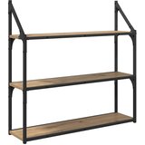  Polica na zidu s policom Umjetnički hrast 80 x 21 x 78,5 cm | shoptok.hr