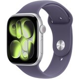 Apple Watch Series 11 GPS + Cellular 46mm Silver Aluminium Case with Purple Fog Sport Band - M/L, (5000011470) | Shoptok.si