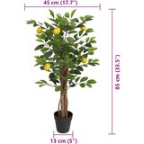  Umjetno stablo limuna s 3 debla zeleno 85 cm PP | shoptok.hr