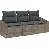  Set sofe 3 kom. Siva poliratan 178 x 62 x 85 cm | shoptok.hr