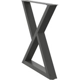  Noge za blagovaonski stol 2 kom. antracit 70 x (72-73,3) cm čelik | shoptok.hr