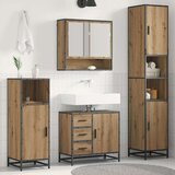  Set namještaja za kupaonicu s ladicama 3 pcs Umjetnički hrast | shoptok.hr