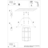  sollux SL.1262 - plafonska svetiljka gotto 1xE27/15W/230V crna | Eponuda.com