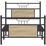 vidaXL Okvir kreveta bez madraca boja hrasta sonome 90 x 200 cm drveni | shoptok.hr