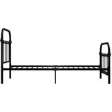  Za krevet crni metalni 100 x 200 cm | shoptok.hr