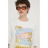Billabong Bombažna kratka majica ženska, bela barva, EBJZT00256