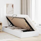  Otomanski krevet Čista bijela 100 x 200 cm Lažna koža | shoptok.hr