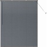  Venecijanski zastore Tamno siva 175 x 150 cm Aluminij | shoptok.hr