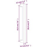  Ručke za ormarić 10 kom zlatne 192 mm od nehrđajućeg čelika | shoptok.hr