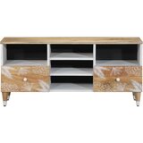 Maison Chic TV omarica - TV stojalo - Televizijska omarica 100x33,5x46 cm Masivni les Mango, (21700609) Cene
