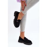 VINCEZA Black Flanila Women's Loafers with Strap | shoptok.hr