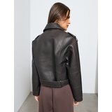 Sinsay Biker jakna od umjetne kože s pojasom | shoptok.hr