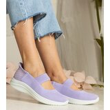 D/CEO marka niezdefiniowana Purple women's slip-on sneakers with embossed sole Muratti | ePonuda.com