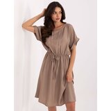 Italy Moda Dress-MI-SK-A63751.67-dark beige | shoptok.hr