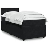 Box spring krevet s madracem crni 80 x 200 cm baršunasti | shoptok.hr