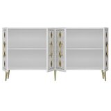 Hanah home komoda dome KB150 white gold