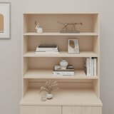 The Living Store Zgornja omarica HAMAR medeno rjava 90x30x100 cm trdna borovina - Zgornji Del Omarice, (21435306) Cene