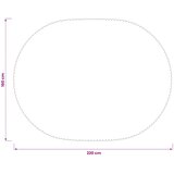 Tkanina za stol 5 kom. Ovalni Svjetlosiva 160 x 220 cm | shoptok.hr