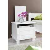 MID.YOU Nočna Omarica Bora, Bela, Masivno | Shoptok.si