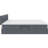 vidaXL krevet s od storage s madracem tamno siva 200 x 200 cm baršun | shoptok.hr