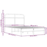  Okvir kreveta bez madraca smeđa boja hrasta 120x200 cm drveni | shoptok.hr