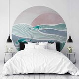  Okrugla fototapeta - Fish on the waves 180x180 | shoptok.hr