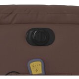 vidaXL Električni masažni naslonjač od umjetne kože smeđi | shoptok.hr