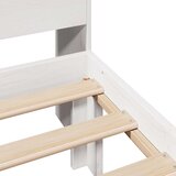 Krevet s regalom za knjige bez madraca bijeli 75x190cm borovina | Eponuda.com