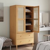  Komoda SENJA smeđa izgled ratana 90x55x175 cm masivna borovina | shoptok.hr