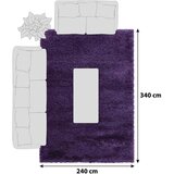 XXXL Preproga Fluffy, 240x340cm, Lila | Shoptok.si