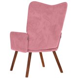  Stolica za opuštanje ružičasta baršunasta | shoptok.hr