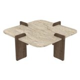 Hanah home sto za kafu poalla travertine walnut | ePonuda.com