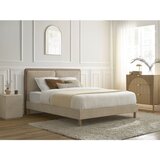 Bobochic Paris Bež/sivorjava oblazinjena oblazinjena zakonska postelja z letvenim dnom 180x200 cm Mara – | Shoptok.si