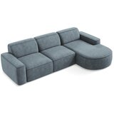 Makamii Prljavo plava kutna garnitura od šenila (s desnim kutom/s ležaljkom) Omao – | shoptok.hr