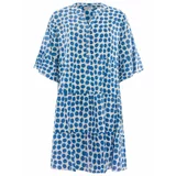 Zwillingsherz Košulja haljina 'Charlotte' svijetlobež / plava